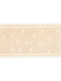 Ribbon 1.5" Dot Jacquard Peach