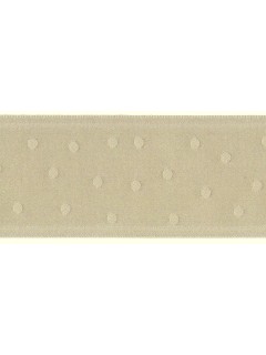 Ribbon 1.5" Dot Jacquard Smoke