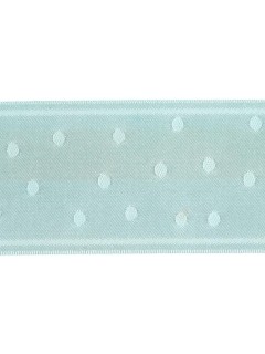 Ribbon 1.5" Dot Jacquard Surf Blue