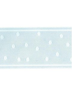 Ribbon 1.5" Dot Jacquard Blue