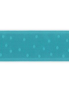 Ribbon 1.5" Dot Jacquard Deep Aqua