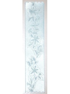 Lily Embossed Ribbon Spa Blue
