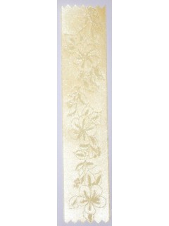 Lily Embossed Ribbon Yellow