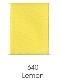 Ribbon 2" Single Face Satin 640 Lemon