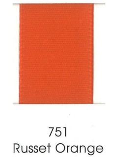 Ribbon 2" Single Face Satin 751 Russet Orange
