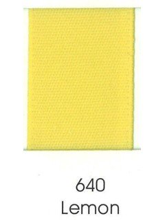 Ribbon 2" Single Face Satin 640 Lemon