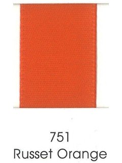 Ribbon 2" Single Face Satin 751 Russet Orange