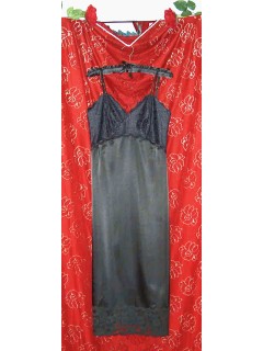 A-line Cross Over Satin Brida Slip Style #005