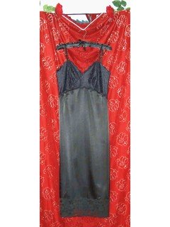 A-line Cross Over Satin Brida Slip Style #005