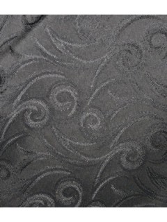 Swirl Tablecloth Fabric-Charcoal