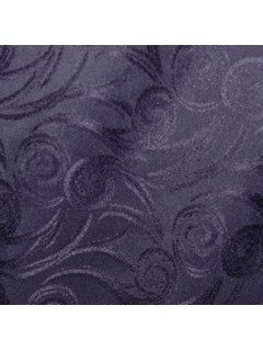 Swirl Tablecloth Fabric-Aubergine