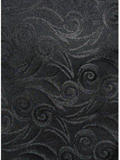Swirl Tablecloth Fabric-Black