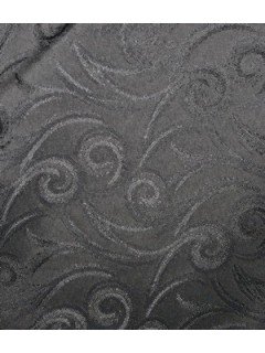 Swirl Tablecloth Fabric-Charcoal